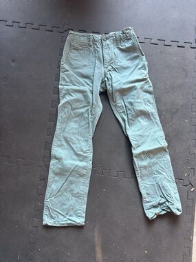 GAP Men's Teal Cotton Chinos